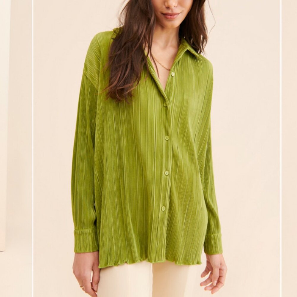 4th & Reckless Raquel Pleated Top